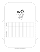 Pets Cash Envelope