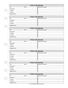 Petty Cash Book (7 per page)