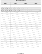 Printable Phase 10 Scoresheet