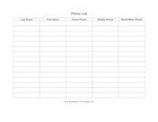 Phone List