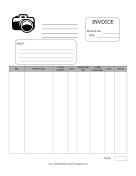 Photography Invoice Template