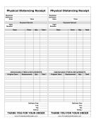 Physical Distancing Receipt With Replacements