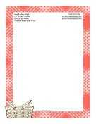 Picnic Stationery stationery design