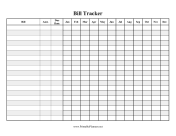 Plain Bill Tracker