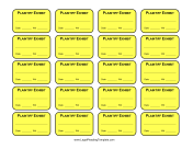 Plaintiff Exhibit Labels