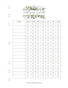 Plant Fertilizing Schedule