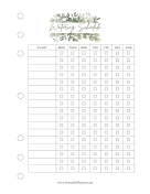 Plant Watering Schedule