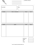 Plumbing Invoice Template