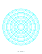 Printable Polar Graph Paper - Logarithmic - Five Decades Fifteen Degrees