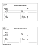 Political Donation Receipt