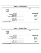 Portion Of Rent Receipt