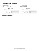 Portuguese fax cover sheet