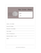 Full Page Postmark Detailed fax cover sheet