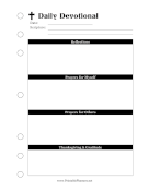 Prayer Journal Daily Devotional