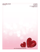 Pretty Valentine Letterhead