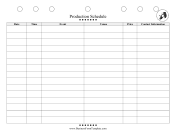 Production Schedule