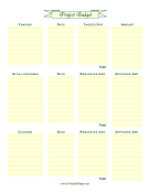 Printable Project Budget