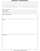 Project Proposal Form Template