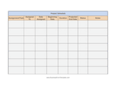 Project Schedule