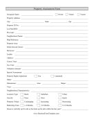 Property Appraisal Form