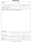 Proposal Form Template