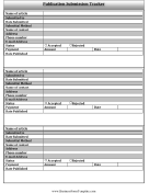 Publication Submission Tracker