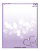 Purple Heart Letterhead