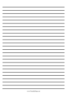 Printable Low Vision Writing Paper - Quarter Inch - A4