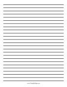 Printable Low Vision Writing Paper - Quarter Inch - Letter