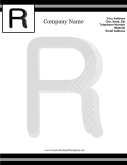 R Monogram Letterhead