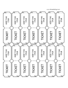 Printable Raffle Tickets