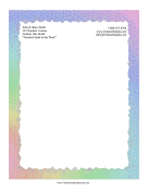 Rainbow Mosaic Stationery stationery design