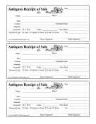 Receipt Of Sale Antiques