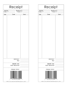 Receipt With Barcode