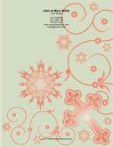 Red Cross Ornate Background stationery design