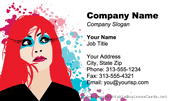 Redhead Woman stationery design