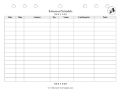 Rehearsal Schedule