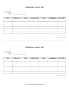 Remittance Advice Slip Template