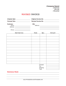 Revised Invoice Template