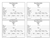 Room Reservation Receipt