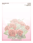 Rose Bouquet Letterhead