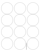 Printable Round Label - 2.5 inches diameter