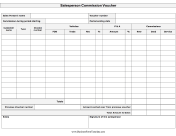 Salesperson Commission Voucher