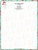 Santa Claus Holiday Border stationery design