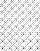 Printable Sashiko Stairs Pattern