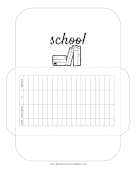 School Cash Envelope