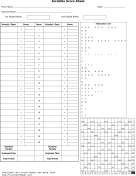 Printable Scrabble Score Sheet