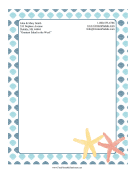 Seashell Stationery stationery design