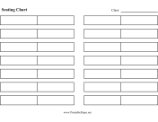 Printable Seating Chart (Partners)