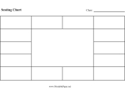 Printable Seating Chart (Rectangle)